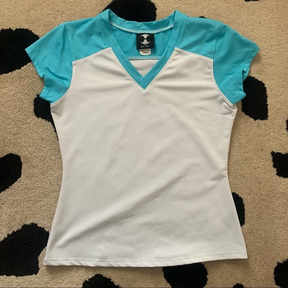 DTL Sportswear Skull & Racket Rhinestone Tennis Tops - Picture 2 of 11